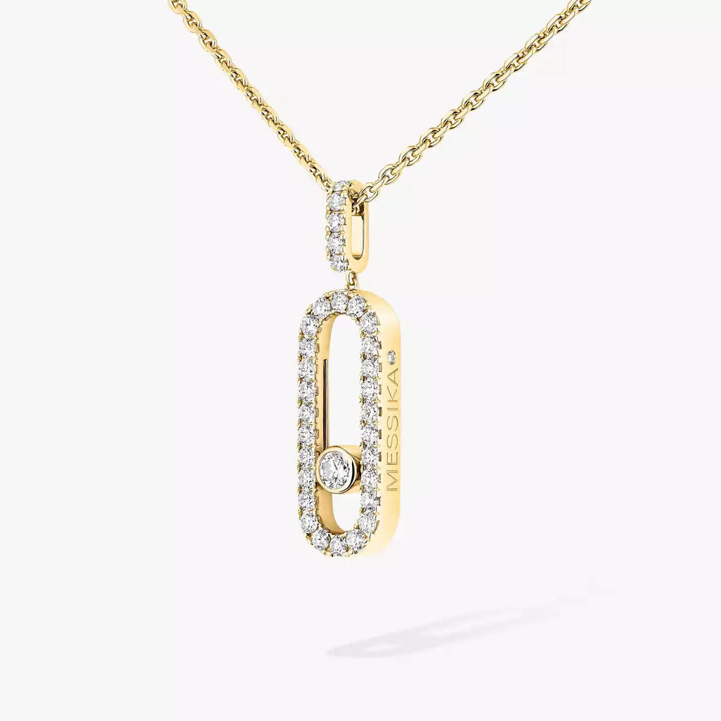 [Twinkle jewelrys]Move Uno Diamond Necklace in Rose Gold