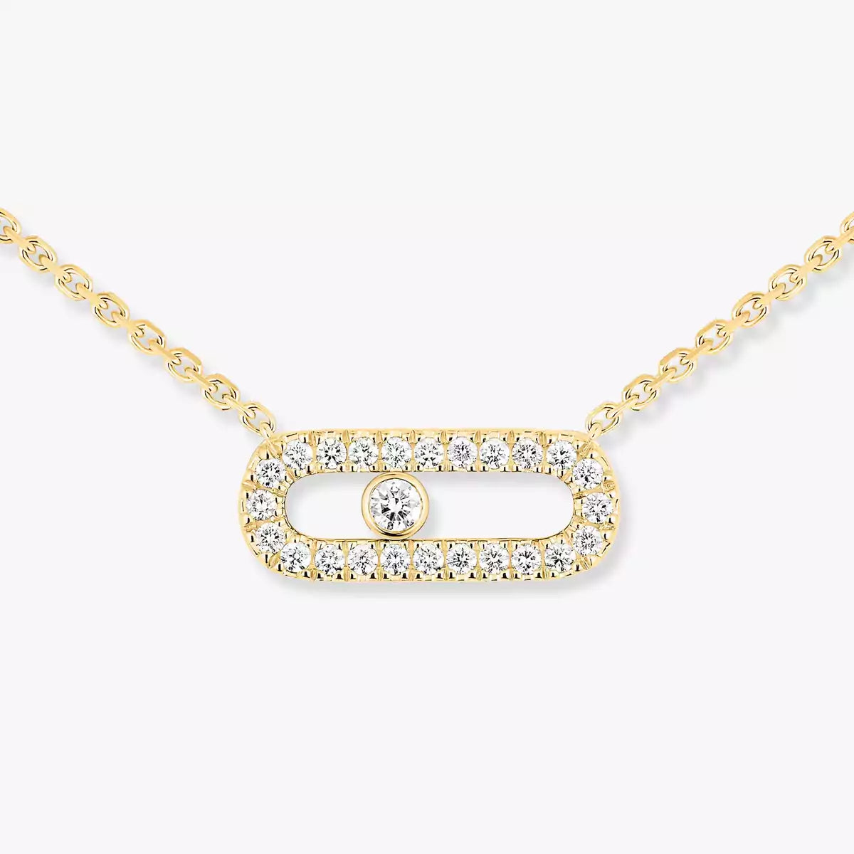 [Twinkle jewelrys]Diamond Necklace Move Uno