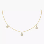 [Twinkle jewelrys]My Twin Diamond Necklace in Silver