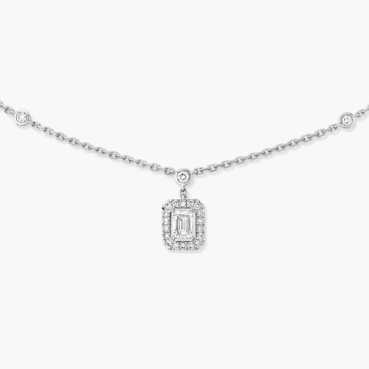 [Twinkle jewelrys]My Twin Diamond Necklace in Silver