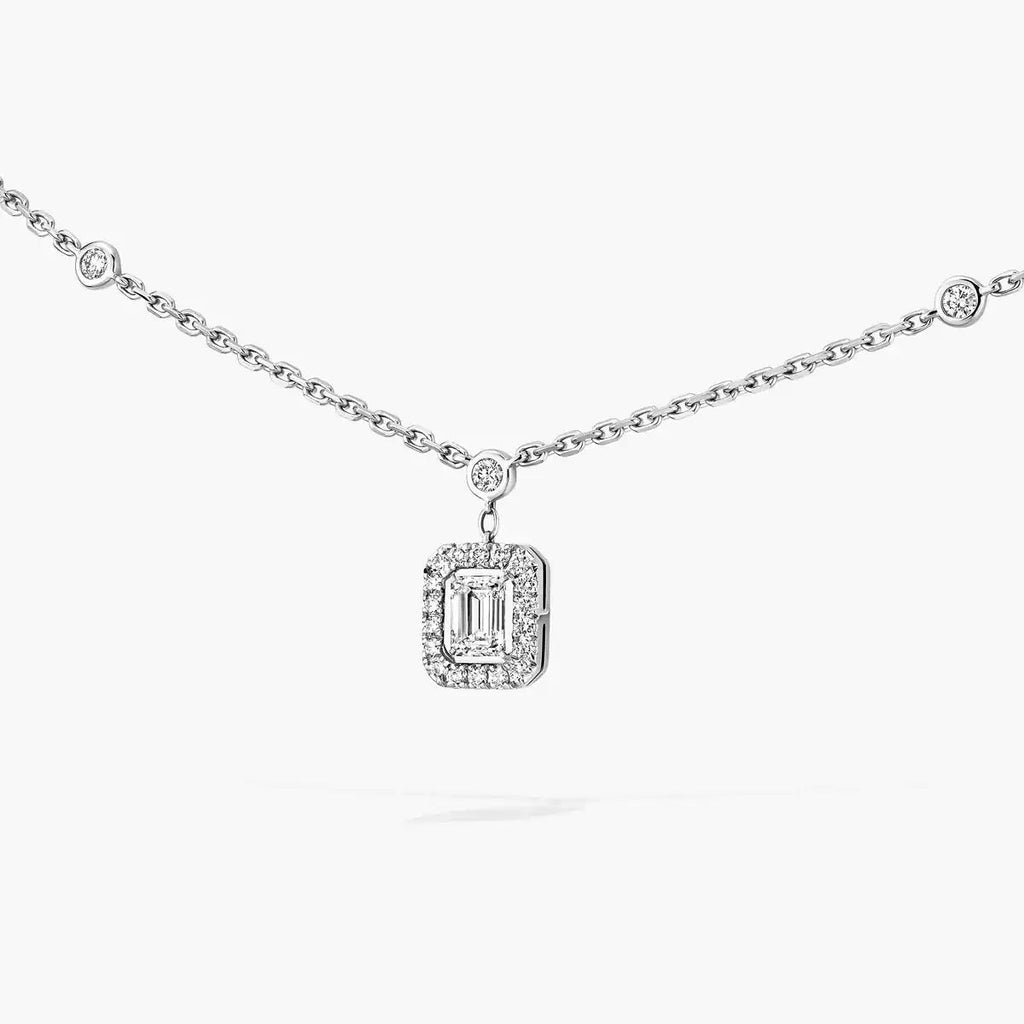 [Twinkle jewelrys]My Twin Diamond Necklace in Silver
