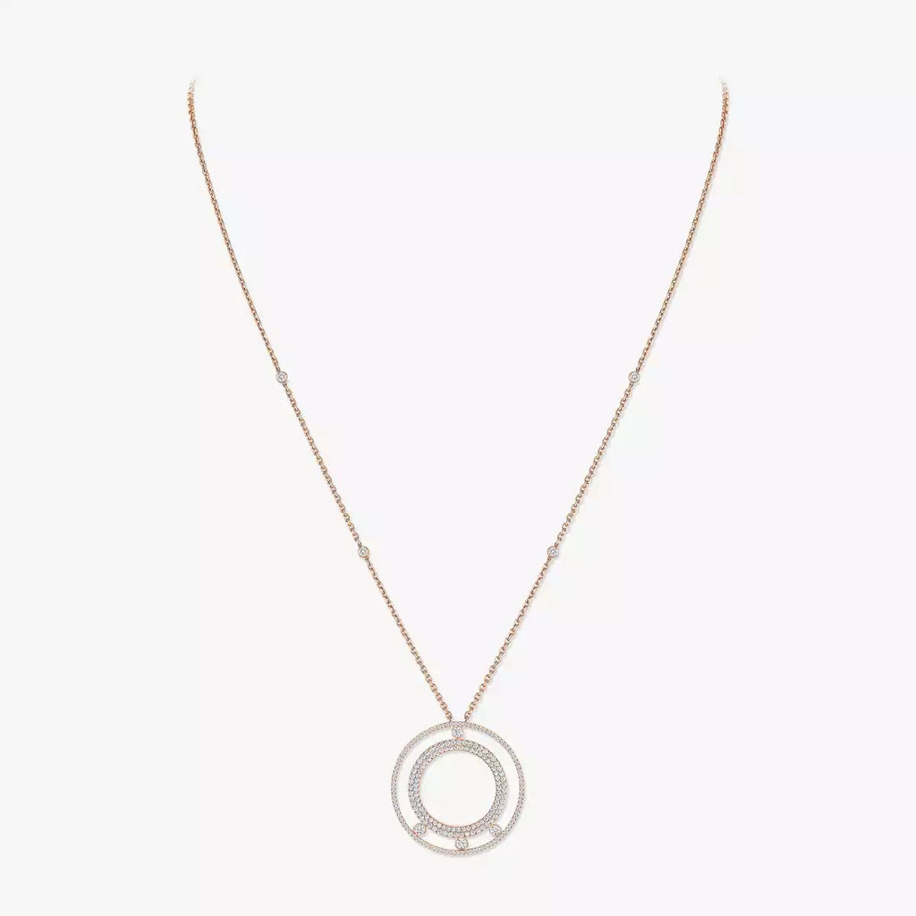 [Twinkle jewelrys]Move Romane Long Pave_-Set Diamond Necklace