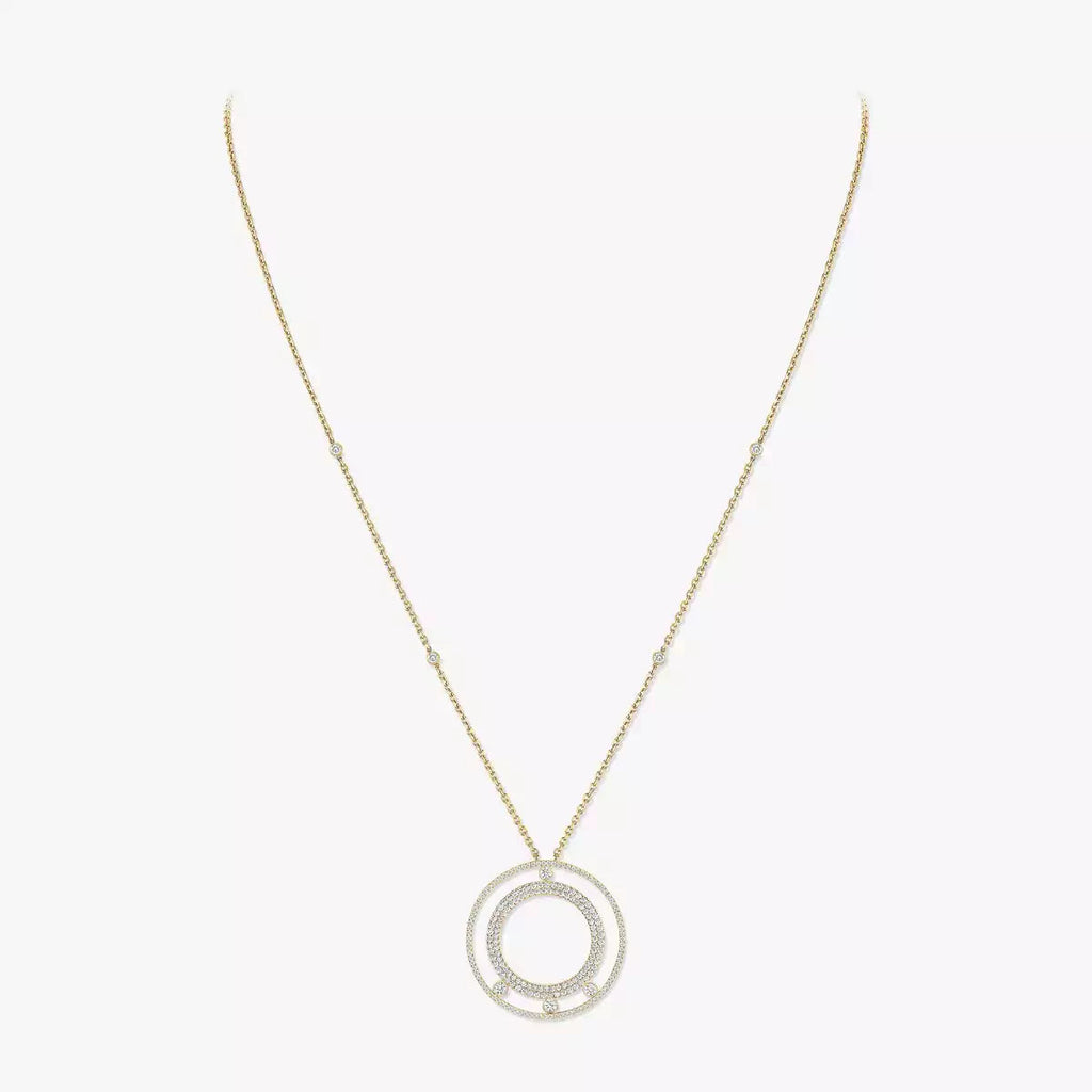 [Twinkle jewelrys]Move Romane Long Pave_-Set Diamond Necklace