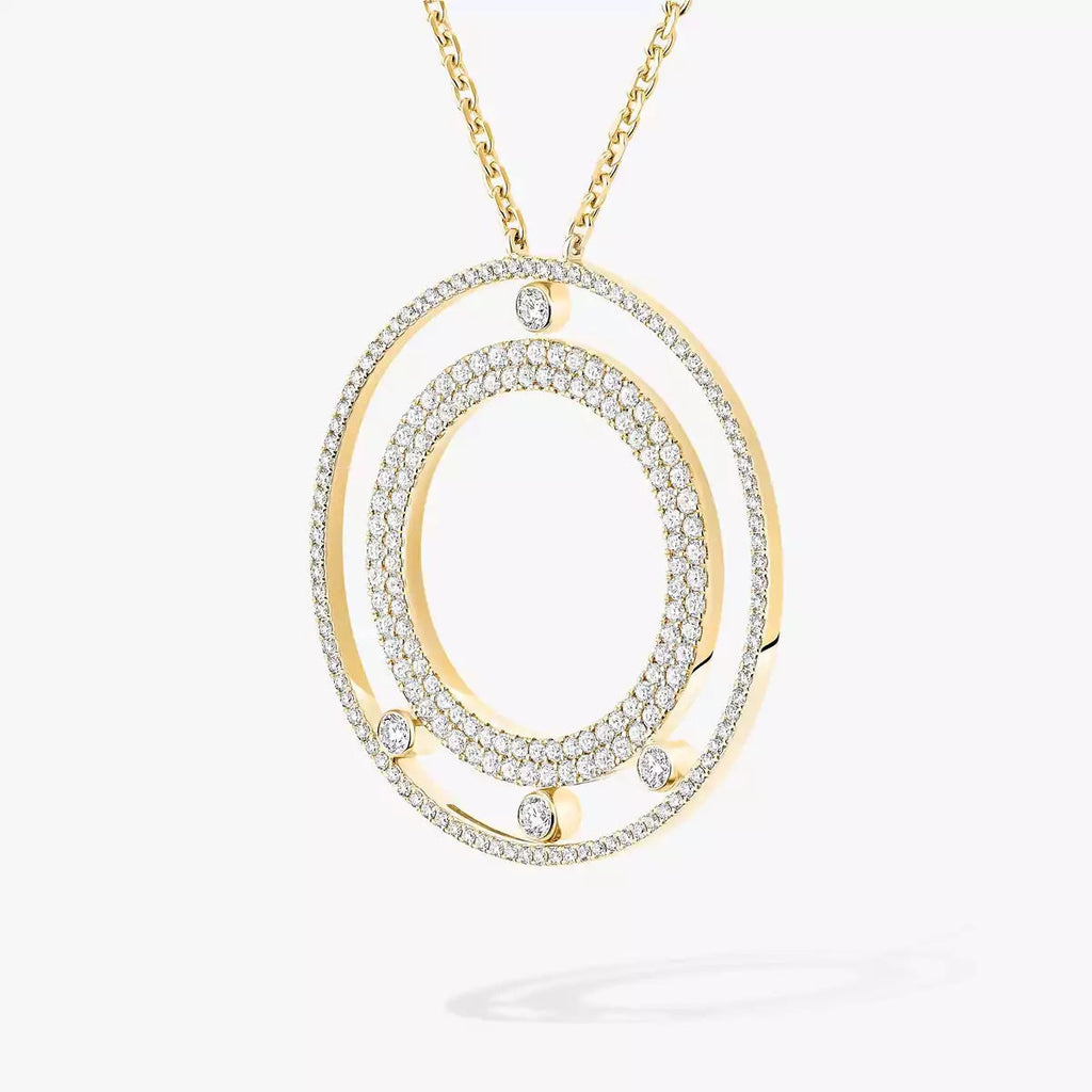 [Twinkle jewelrys]Move Romane Long Pave_-Set Diamond Necklace
