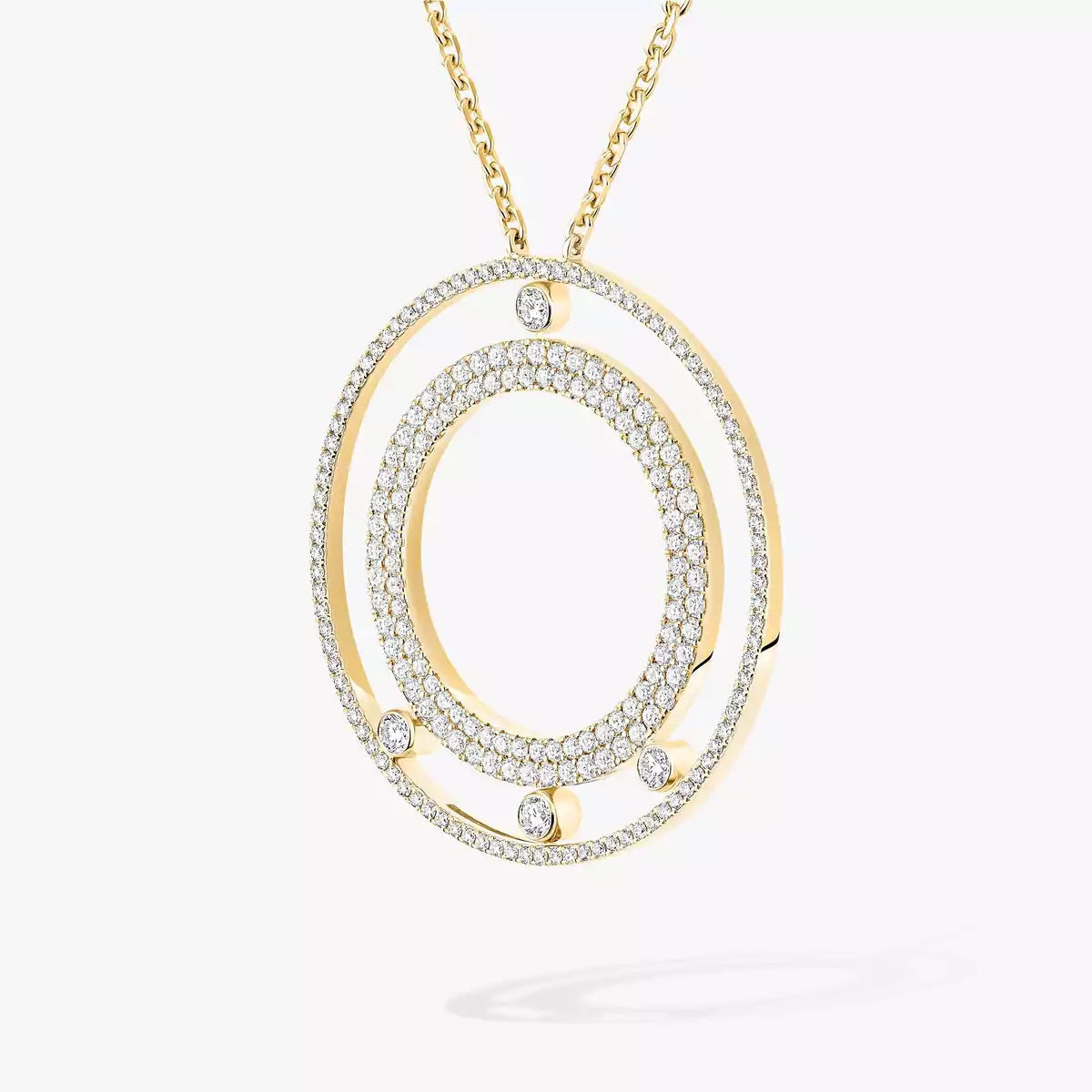 [Twinkle jewelrys]Move Romane Long Pave_-Set Diamond Necklace