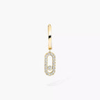 [Twinkle jewelrys]Move Uno Single Diamond Hoop Earring