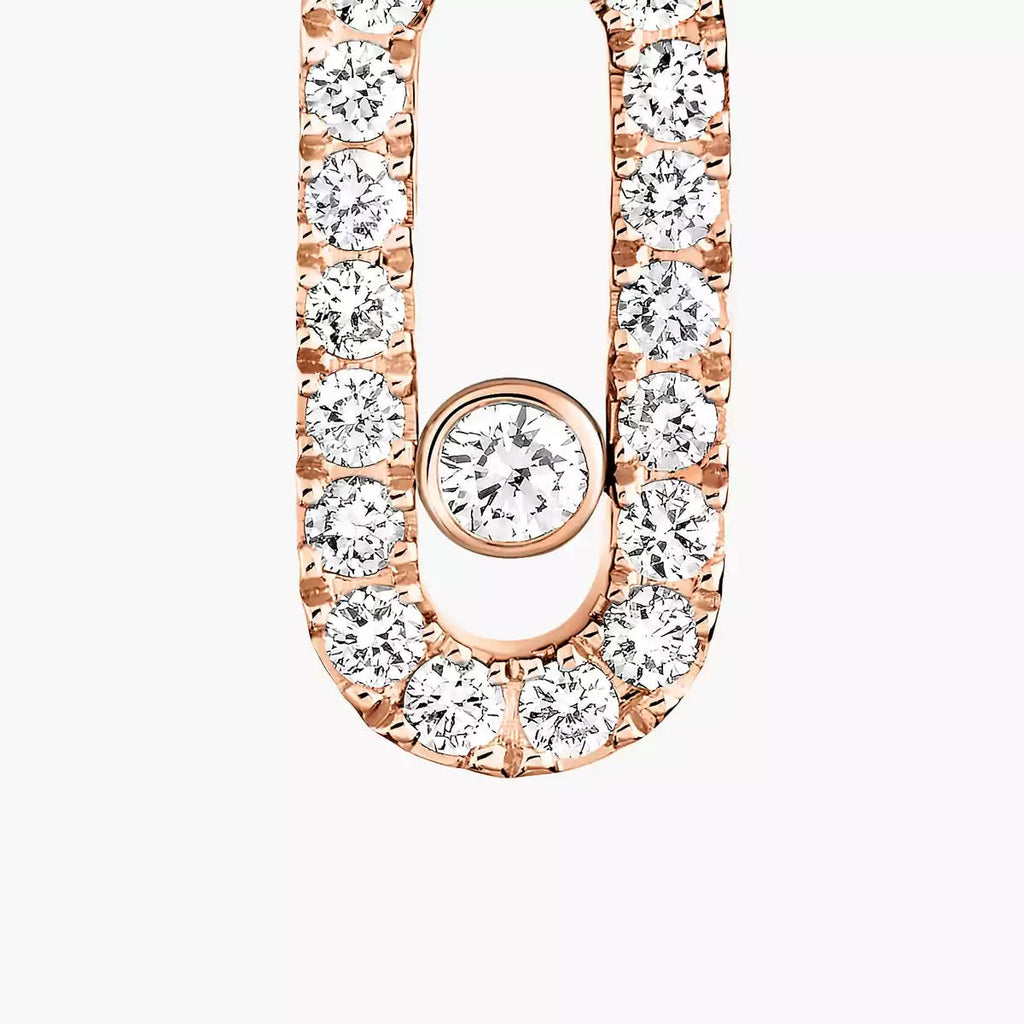 [Twinkle jewelrys]Move Uno Single Diamond Hoop Earring