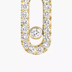 [Twinkle jewelrys]Move Uno Single Diamond Hoop Earring