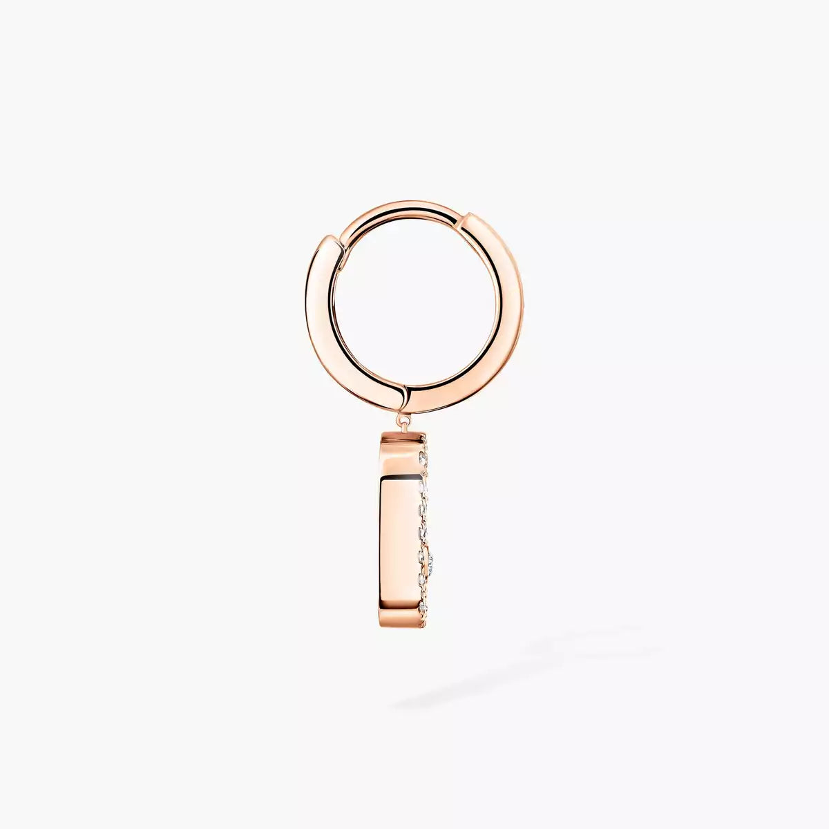 [Twinkle jewelrys]Move Uno Single Diamond Hoop Earring