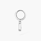 [Twinkle jewelrys]Move Uno Single Diamond Hoop Earring