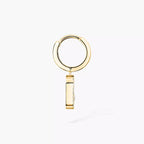 [Twinkle jewelrys]Move Uno Single Diamond Hoop Earring