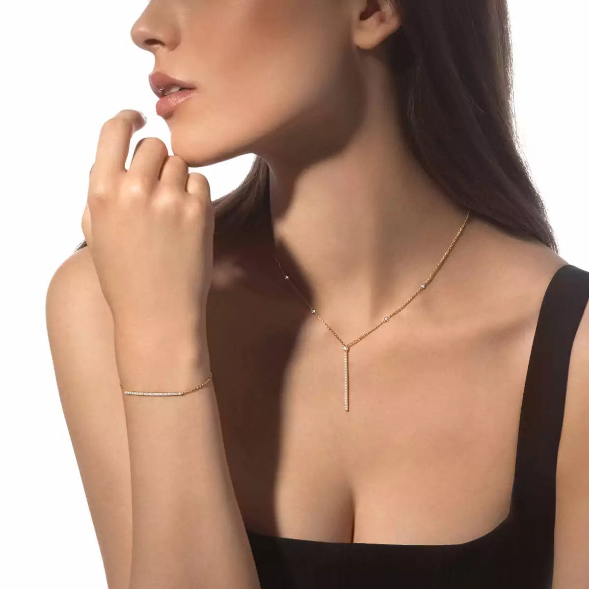 [Twinkle jewelrys]Diamond Thin Bangle 0.15ct My Twin Toi & Moi