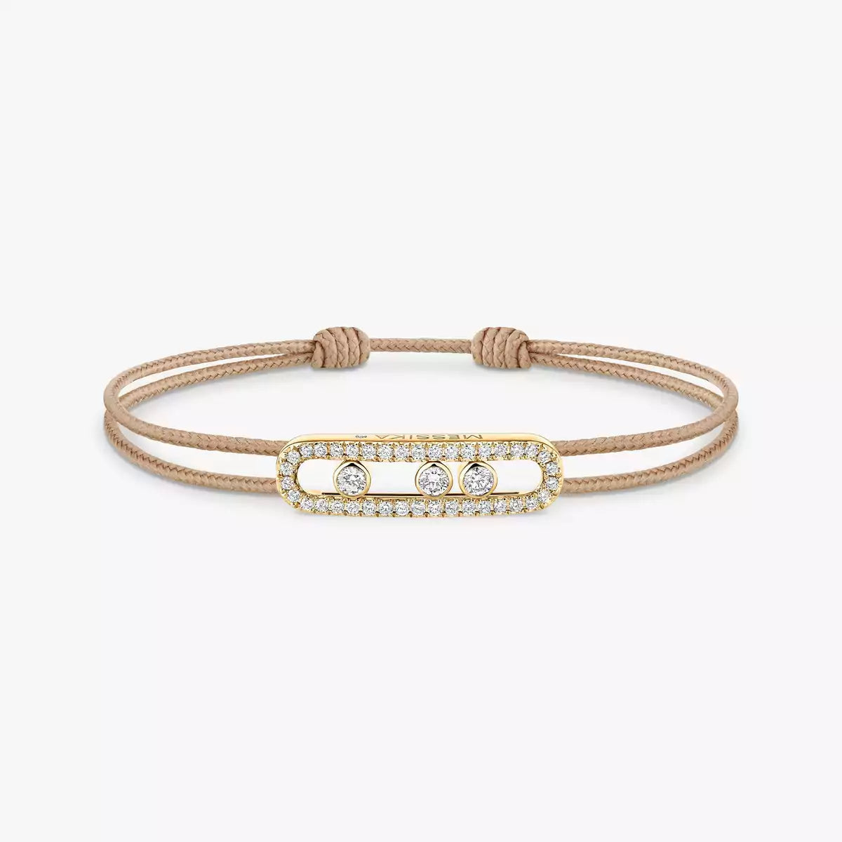 [Twinkle jewelrys]Messika Care(s) pink cord pavé bracelet