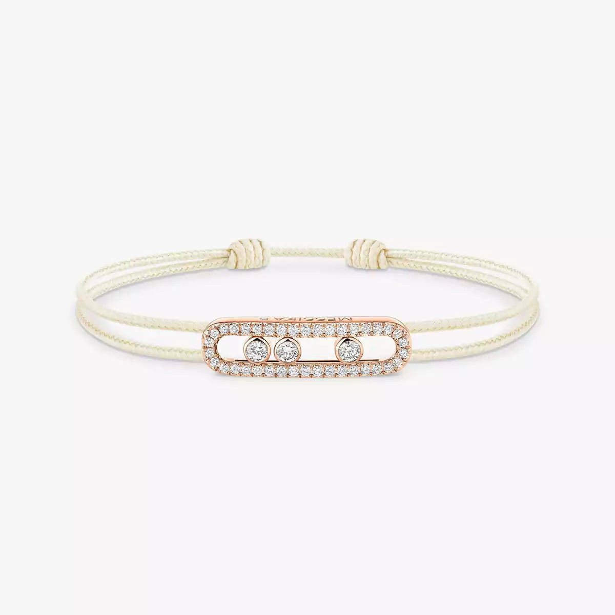 [Twinkle jewelrys]Messika Care(s) pink cord pavé bracelet