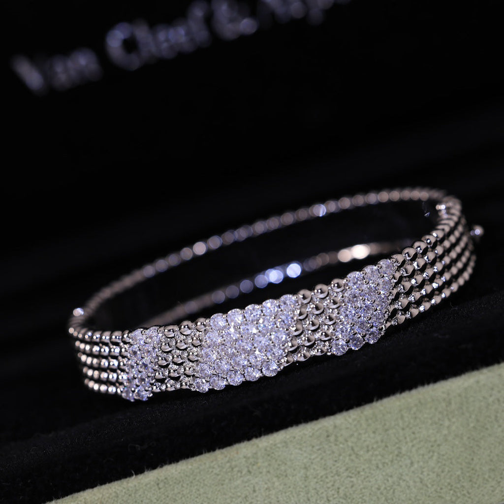 [Twinkle JURI]  FIVE-ROW DIAMOND BRACELET
