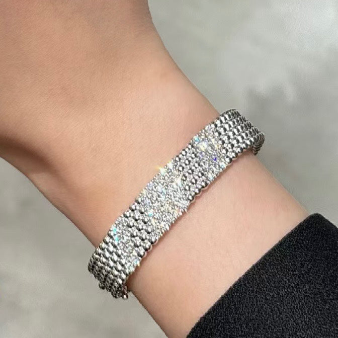 [Twinkle JURI]  FIVE-ROW DIAMOND BRACELET
