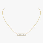 [Twinkle jewelrys] Move Pave_ Rose Gold Diamond Necklace