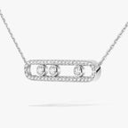 [Twinkle jewelrys] Move Pave_ Rose Gold Diamond Necklace