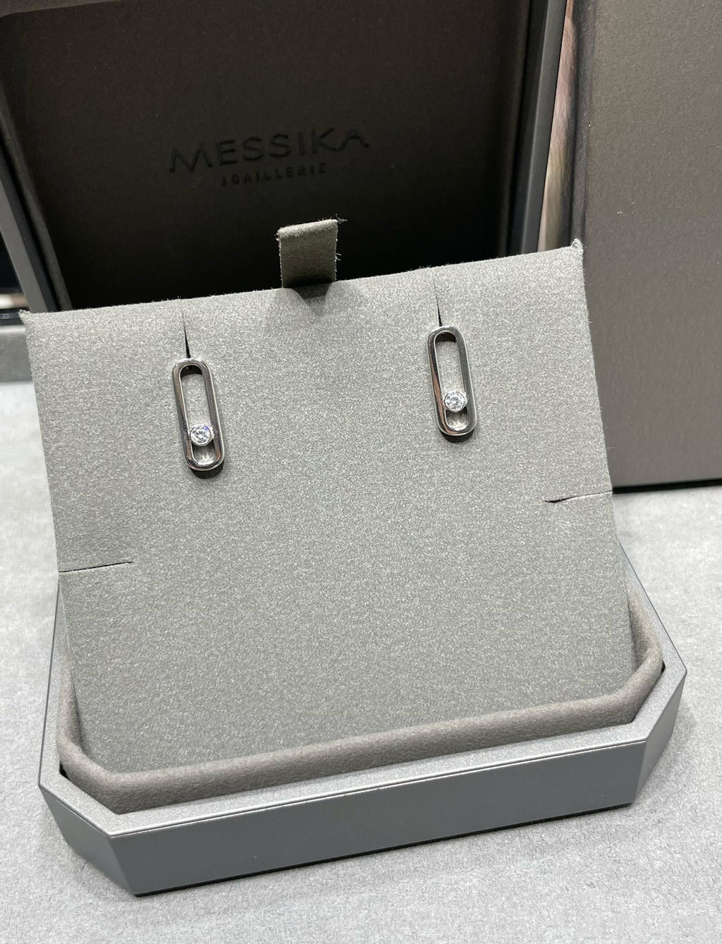 [Twinkle jewelrys]MOVE UNO SMALL 1 DIAMOND EARRINGS